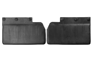 Брызговики передние (черные)  410х260 (комплект с клипсами для крепления)