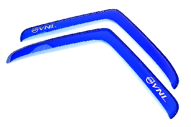 Дефлекторы (Синие) VOLVO VNL накладные (Большой угол) с 1997 - н.в.