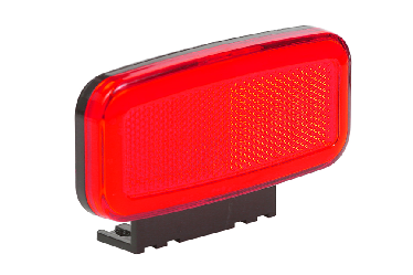 Указатель габарита Красный (Маркерный) 24В на кронштейне с указателем поворота, неоновый свет с отражателем, квадратный