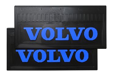 Брызговики задние 520*250 VOLVO (LUX) с синей надписью Брызговики задние 520*250 VOLVO (LUX) с синей надписью
