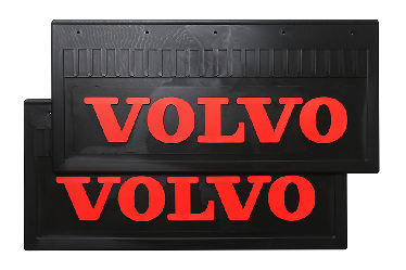 Брызговики задние 520*250 VOLVO (LUX) с красной надписью Брызговики задние 520*250 VOLVO (LUX) с красной надписью