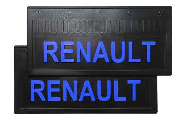 Брызговики задние RENAULT (LUX) 520*250 (с синей надписью) Брызговики задние RENAULT (LUX) 520*250 (с синей надписью)
