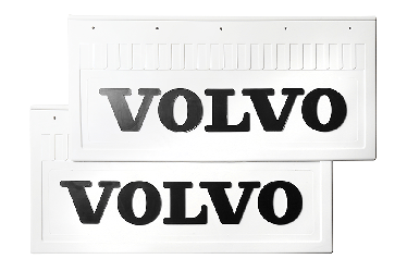 Брызговики задние (белая резина) VOLVO 520*250 (с черной надписью) Брызговики задние (белая резина) VOLVO 520*250 (с черной надписью)
