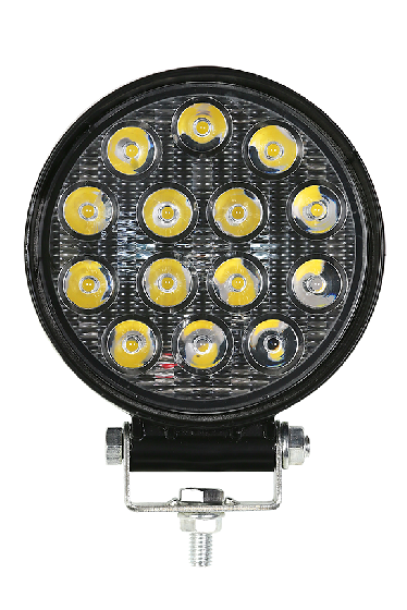 Фара П/Т универсальная 12/27V 14 SMD SLIM круглая 42W (1 шт) Фара П/Т универсальная 12/27V 14 SMD SLIM круглая 42W (1 шт)