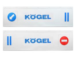 Брызговик длинномер из 2-х частей 1200*350 (белая резина) KOGEL (стрелка) LUX (Синяя надпись) Брызговик длинномер из 2-х частей 1200*350 (белая резина) KOGEL (стрелка) LUX (Синяя надпись)