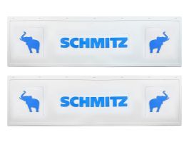 Брызговики длинномер из 2-х частей SCHMITZ Слон 1200*350 белая резина LUX (Синяя надпись) Брызговики длинномер из 2-х частей SCHMITZ Слон 1200*350 белая резина LUX (Синяя надпись)