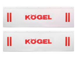 Брызговик длинномер из 2-х частей 1200*350 KOGEL LUX белая резина (Красная надпись) Брызговик длинномер из 2-х частей 1200*350 KOGEL LUX белая резина (Красная надпись)