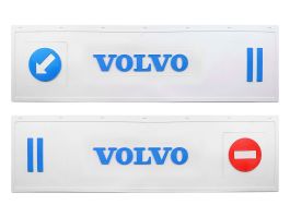 Брызговик длинномер из 2-х частей 1200*350 (белая резина) VOLVO (стрелка) LUX (Синяя надпись) Брызговик длинномер из 2-х частей 1200*350 (белая резина) VOLVO (стрелка) LUX (Синяя надпись)