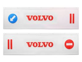 Брызговик длинномер из 2-х частей 1200*350 (белая резина) VOLVO (стрелка) LUX (Красная надпись) Брызговик длинномер из 2-х частей 1200*350 (белая резина) VOLVO (стрелка) LUX (Красная надпись)