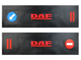 Брызговик длинномер из 2-х частей 1200*350 (черная резина) DAF (стрелка) LUX (Красная надпись) Брызговик длинномер из 2-х частей 1200*350 (черная резина) DAF (стрелка) LUX (Красная надпись)