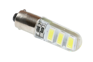 Лампа светодиод 12V T8 BA9S-5730-6SWD Crystal White Star Light