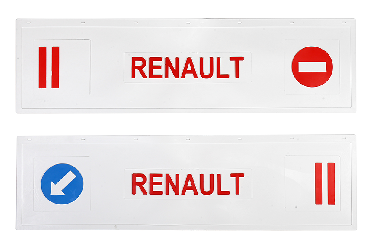 Брызговики длинномер из 2-х частей 1200*350 (белая резина) RENAULT (стрелка) LUX (Красная надпись) Брызговики длинномер из 2-х частей 1200*350 (белая резина) RENAULT (стрелка) LUX (Красная надпись)