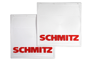 Брызговики задние (белая резина) SCHMITZ (комплект) LUX 400*400 красный Брызговики задние (белая резина) SCHMITZ (комплект) LUX 400*400 красный