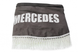 Ламбрекен лобового стекла и угол Mercedes (польская ткань) Серый с белым