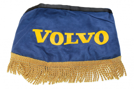 Ламбрекен лобового стекла и угол VOLVO (польская ткань) Синий с золотым