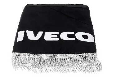 Ламбрекен лобового стекла   угол IVECO (польская ткань) Черный с серым