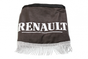 Ламбрекен лобового стекла и угол Renault (польская ткань) Серый с бахромой