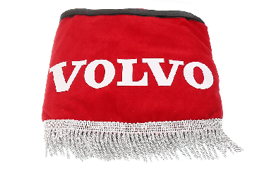 Ламбрекен лобового стекла и угол VOLVO (польская ткань) Красный с серым Ламбрекен лобового стекла и угол VOLVO (польская ткань) Красный с серым