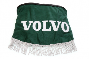 Ламбрекен лобового стекла и угол VOLVO (польская ткань) Зеленый с серым Ламбрекен лобового стекла и угол VOLVO (польская ткань) Зеленый с серым