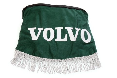 Ламбрекен лобового стекла угол VOLVO (польская ткань) Зеленый с серым