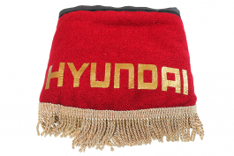 Ламбрекен лобового стекла и угол Hyundai (Красный с золотым)