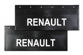 Брызговики задние 670*270 RENAULT (LUX) белая надпись Брызговики задние 670*270 RENAULT (LUX) белая надпись