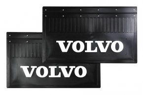 Брызговики задние грузовые VOLVO 590х365 (LUX) белая надпись Брызговики задние грузовые VOLVO 590х365 (LUX) белая надпись