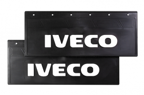 Брызговики задние 670*270 IVECO (LUX) белая надпись Брызговики задние 670*270 IVECO (LUX) белая надпись