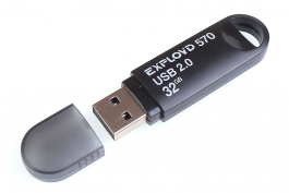 Флэш-накопитель USB Exployd 32GB 570 Black