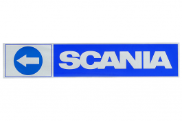 Наклейка светоотражающая SCANIA стрелка, Левая, Полоски (407*86 мм) Синяя Наклейка светоотражающая SCANIA стрелка, Левая, Полоски (407*86 мм) Синяя