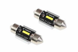 Светодиодная лампа 12V 5000K CAN 31 CSP XENITE (встроенная обманка) (T11/C5W 31 mm) (Яркость 280 LM), 2 шт