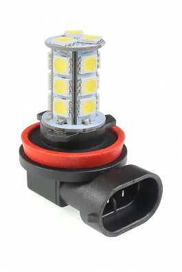 Светодиодная лампа 12В 5000K H11/H16 -18SMD (ПТФ/ДХО) WAYTON Светодиодная лампа 12В 5000K H11/H16 -18SMD (ПТФ/ДХО) WAYTON