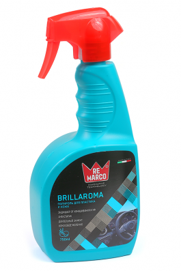 Полироль для пластика и кожи Brillaroma ReMarco (триггер 750 мл) с ароматом (молочко)