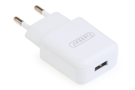 Зарядное устройство вилка 220V с 1 USB портом 1А, с кабелем на microUSB Зарядное устройство вилка 220V с 1 USB портом 1А, с кабелем на microUSB