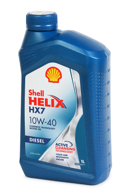Масло моторное SHELL 10W40 Helix HX7 п/с 1л