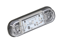 Указатель габарита белый 3 LED мигающий 12/24В Указатель габарита белый 3 LED мигающий 12/24В