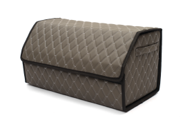 Органайзер в багажник машины из эко кожи FOR CARS (р-р L 60*31*31 см) двойной ромб (серый/серая н/черный к) Органайзер в багажник машины из эко кожи FOR CARS (р-р L 60*31*31 см) двойной ромб (серый/серая н/черный к)