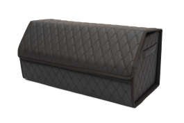 Органайзер в багажник из эко кожи FOR CARS (р-р XL 70*31*31 см), двойной ромб (черный/черная н/черный к) Органайзер в багажник из эко кожи FOR CARS (р-р XL 70*31*31 см), двойной ромб (черный/черная н/черный к)