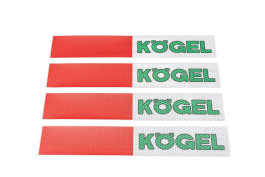 Наклейка Лента светоотражающая KOGEL красно-белая (зеленый) 30*5 см (комплект 4 шт.) Наклейка Лента светоотражающая KOGEL красно-белая (зеленый) 30*5 см (комплект 4 шт.)