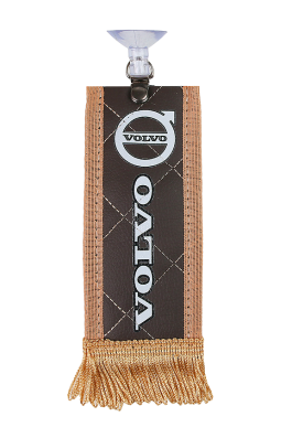 Вымпел мини (эко-кожа) VOLVO 15х6 (коричневый) Вымпел мини (эко-кожа) VOLVO 15х6 (коричневый)