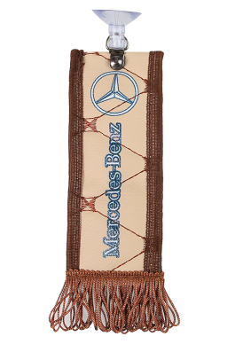 Вымпел мини (эко-кожа) MERCEDES 15х6 (бежевый) Вымпел мини (эко-кожа) MERCEDES 15х6 (бежевый)