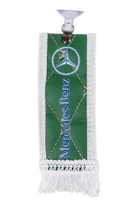 Вымпел мини (эко-кожа) MERCEDES 15х6 (зеленый) Вымпел мини (эко-кожа) MERCEDES 15х6 (зеленый)