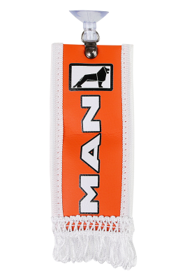 Вымпел мини (эко-кожа) MAN 15х6 (оранжевый) Вымпел мини (эко-кожа) MAN 15х6 (оранжевый)