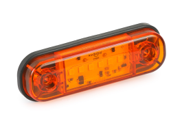 Фонарь габаритный желтый 6 LED мигающий 12/24В Фонарь габаритный желтый 6 LED мигающий 12/24В