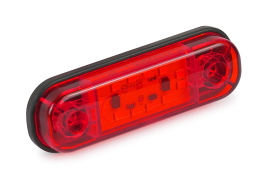 Огонь габаритный красный 12 LED 12/24В (аналог ОГ-40-12/79-02)