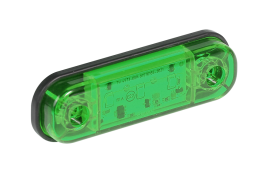 Фонарь  габаритный ОГ-40 (12/24В) зеленый LED 3 диода