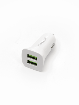 Зарядное устройство в прикуриватель на 2 USB порта, выход 5V, 2.4А Зарядное устройство в прикуриватель на 2 USB порта, выход 5V, 2.4А