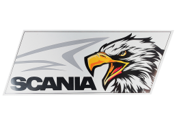 Наклейка светоотражающая 240*100 Scania Черная
