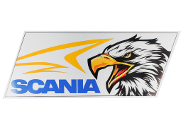 Наклейка светоотражающая 240*100 Scania Синяя