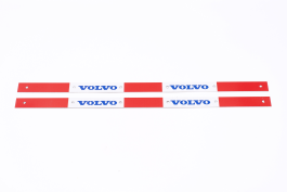 Планка крепления брызговика на грузовик VOLVO 600 мм светоотражающая красно-белая (комплект из 2 шт.) Планка крепления брызговика на грузовик VOLVO 600 мм светоотражающая красно-белая (комплект из 2 шт.)